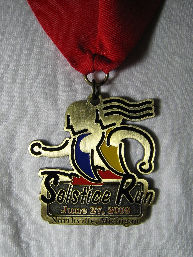 Solstice 10K 09 425.jpg - A nice finishers medal.
